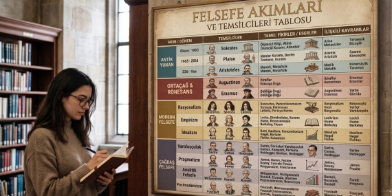 Felsefe Akımları ve Temsilcileri Tablosu