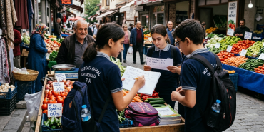 7. Sınıf Matematik - Oran ve orantı problemleri çözen öğrenci
